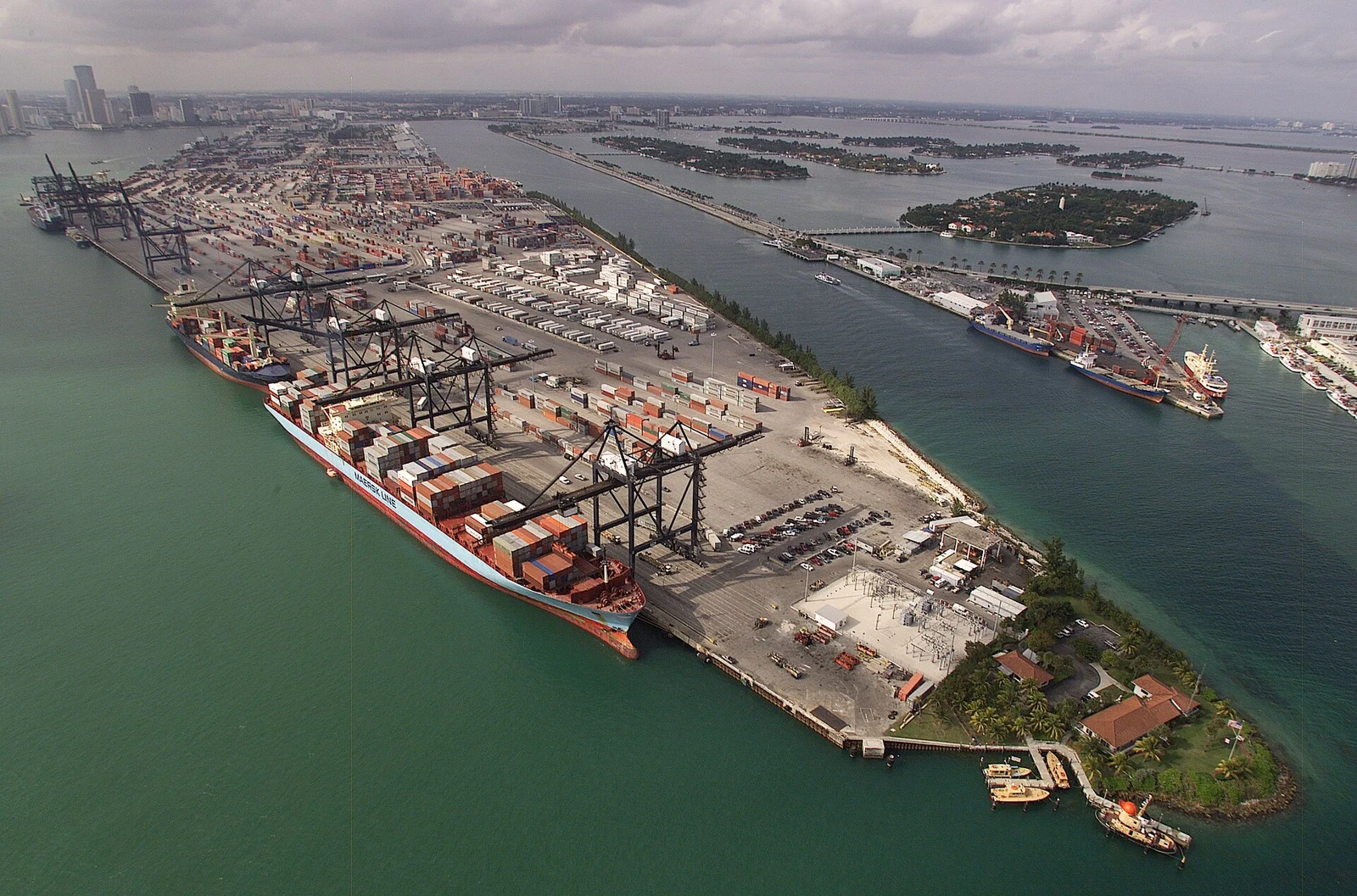 Port of Miami container terminal; archive illustration, not a Sazmining shipment