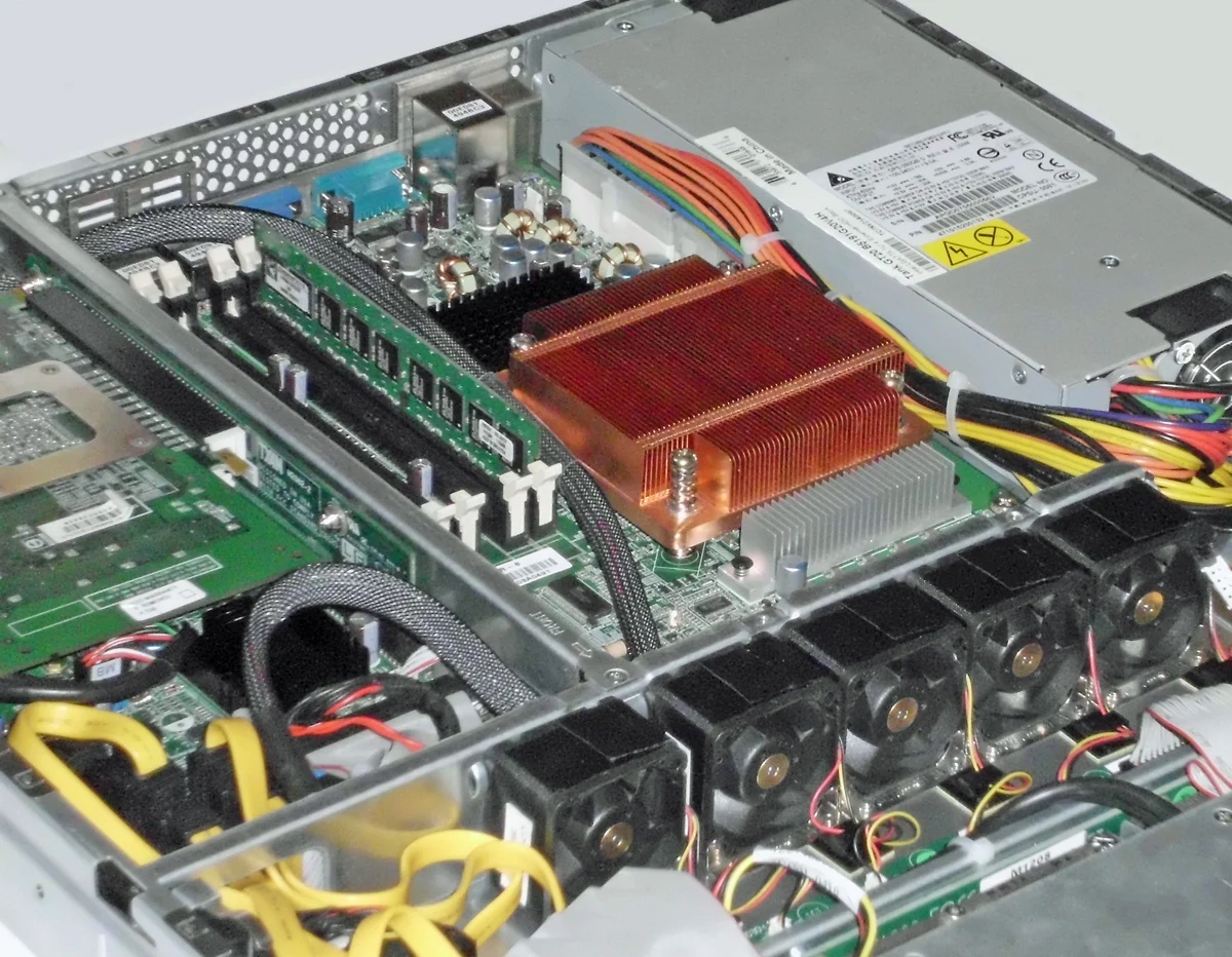 Refrigeración genérica de un servidor en rack; no es una pieza del ANTMINER S23e U2H.