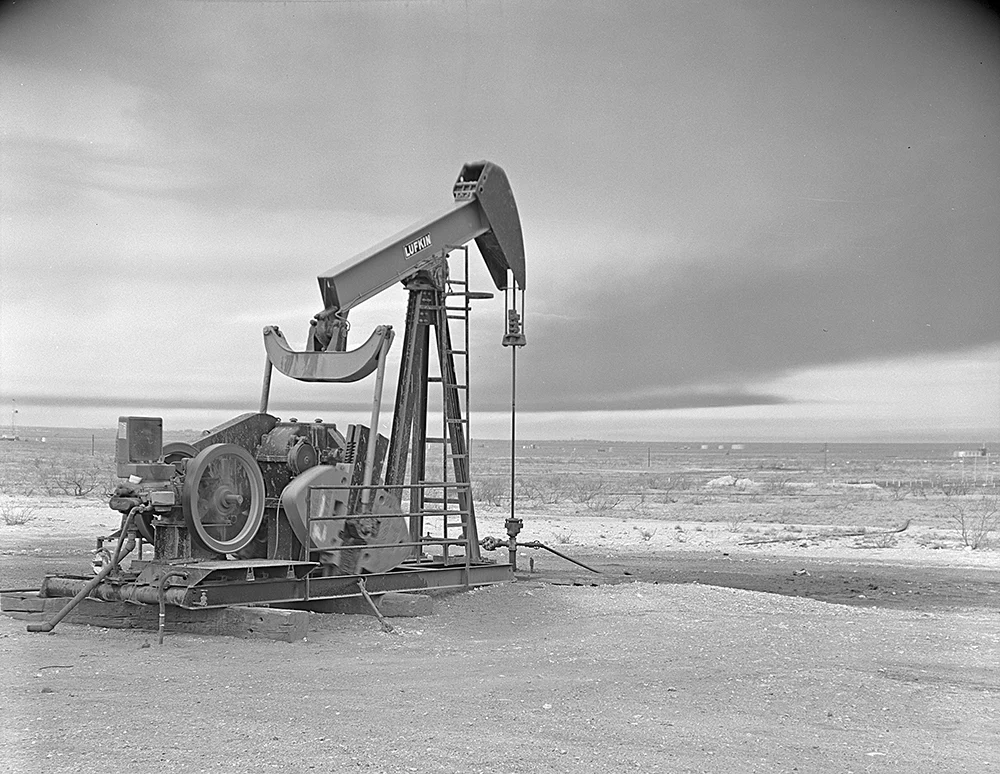 Vista de archivo de una planta de gas en el oeste de Texas; contexto, no el equipo ni el sitio de Power Upp.