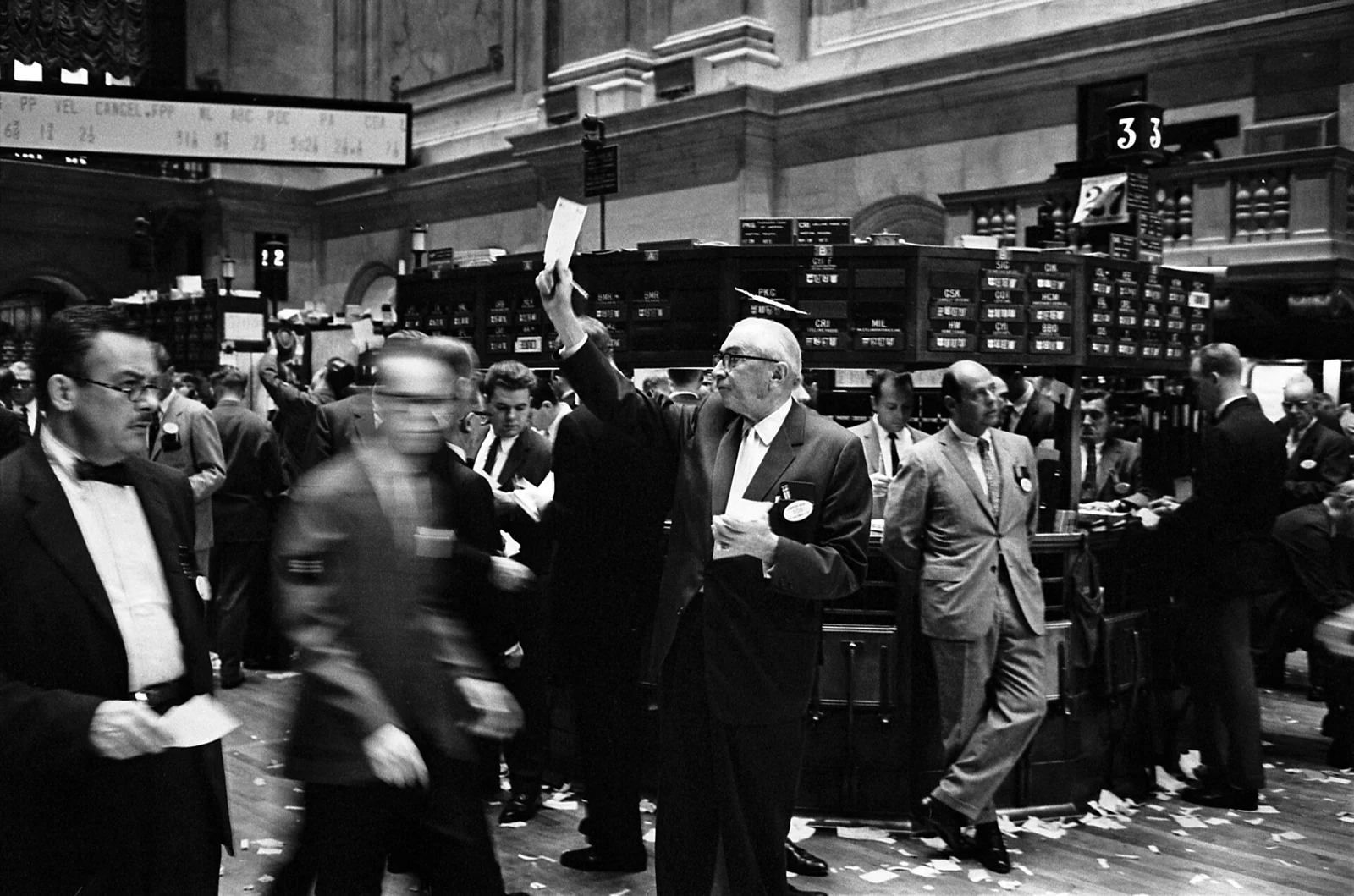 New York Stock Exchange trading floor used as an archival illustration for capital markets