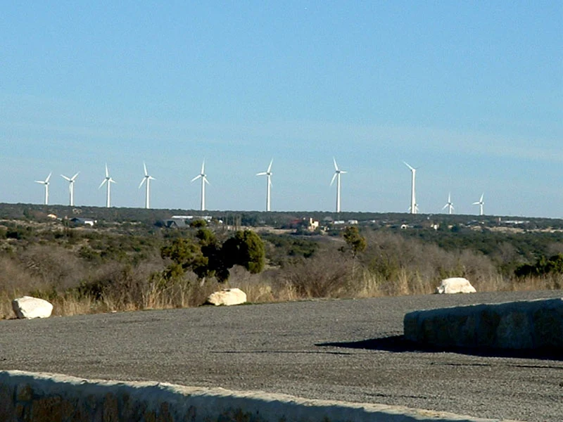 Un parque eólico de Texas como ilustración de archivo del contexto renovable de Project Kati 1