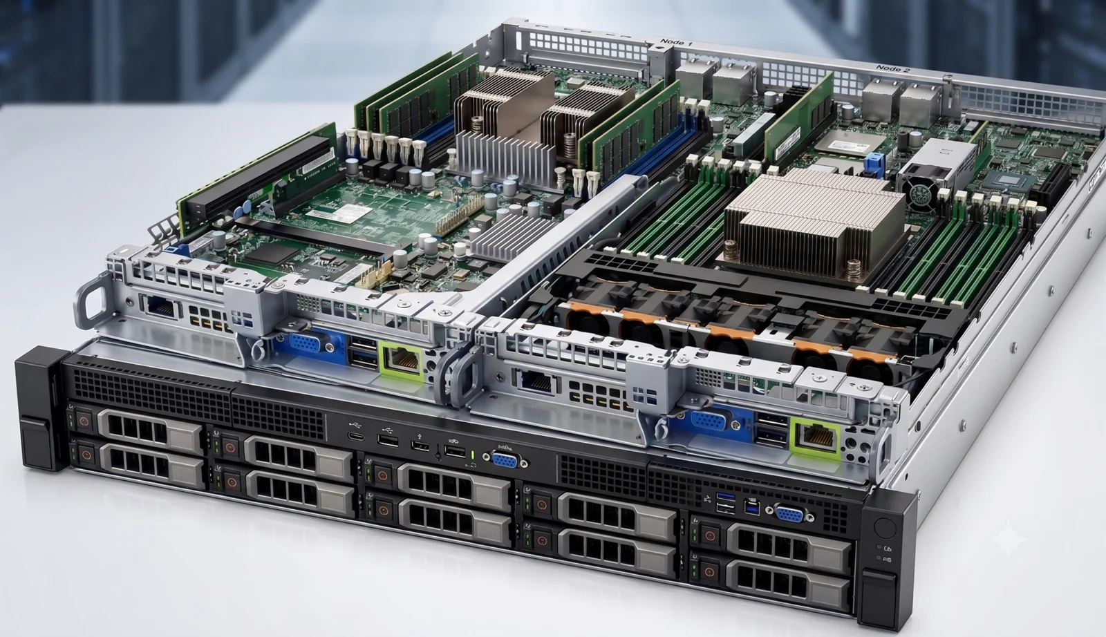 Diagrama de servidor virtual, ilustración contextual; VMM aún depende del hashrate físico de ASIC.