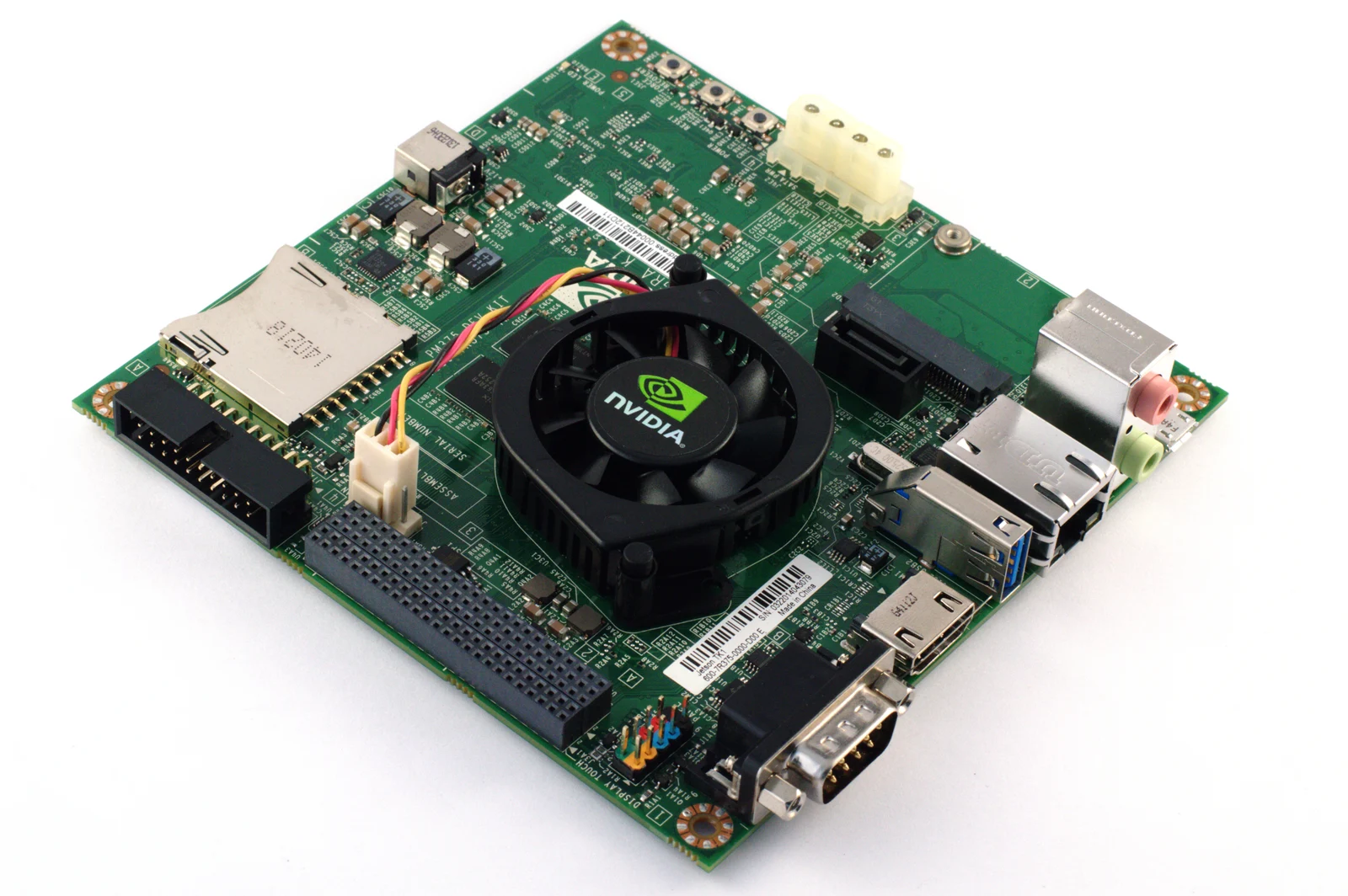 Foto de archivo de una placa NVIDIA Jetson TK1; ilustra computación integrada, no el módulo Orin Nano personalizado