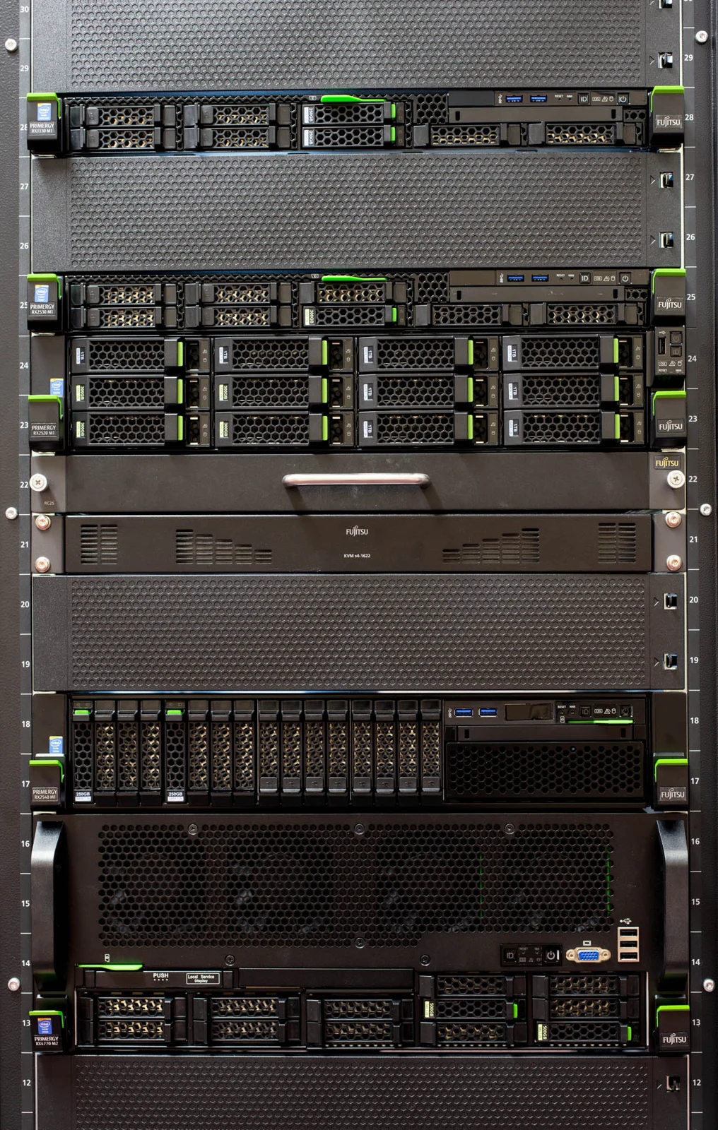 Archival server rack; illustration of hosting infrastructure, not Datacentrex DG2 equipment