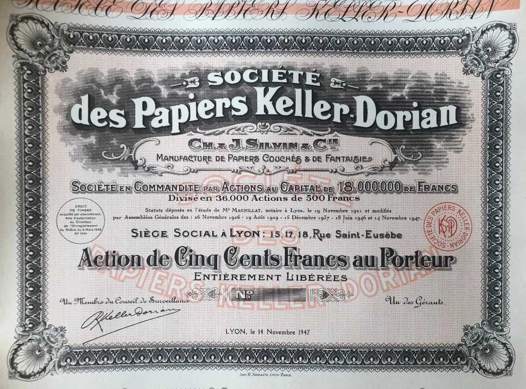 Certificado de acciones con cupones, de archivo; no son títulos SATS de Strive.