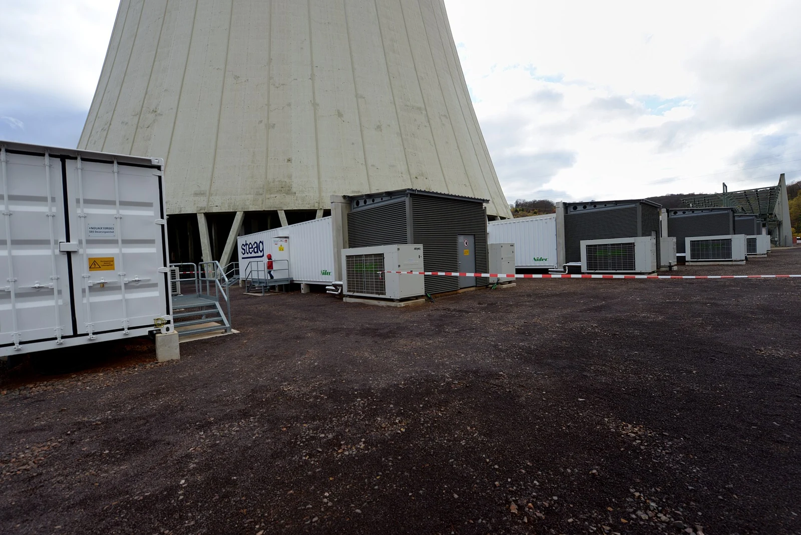 Battery storage at Weiher power station, Germany, in 2016; archival context, not a HiTHIUM installation.