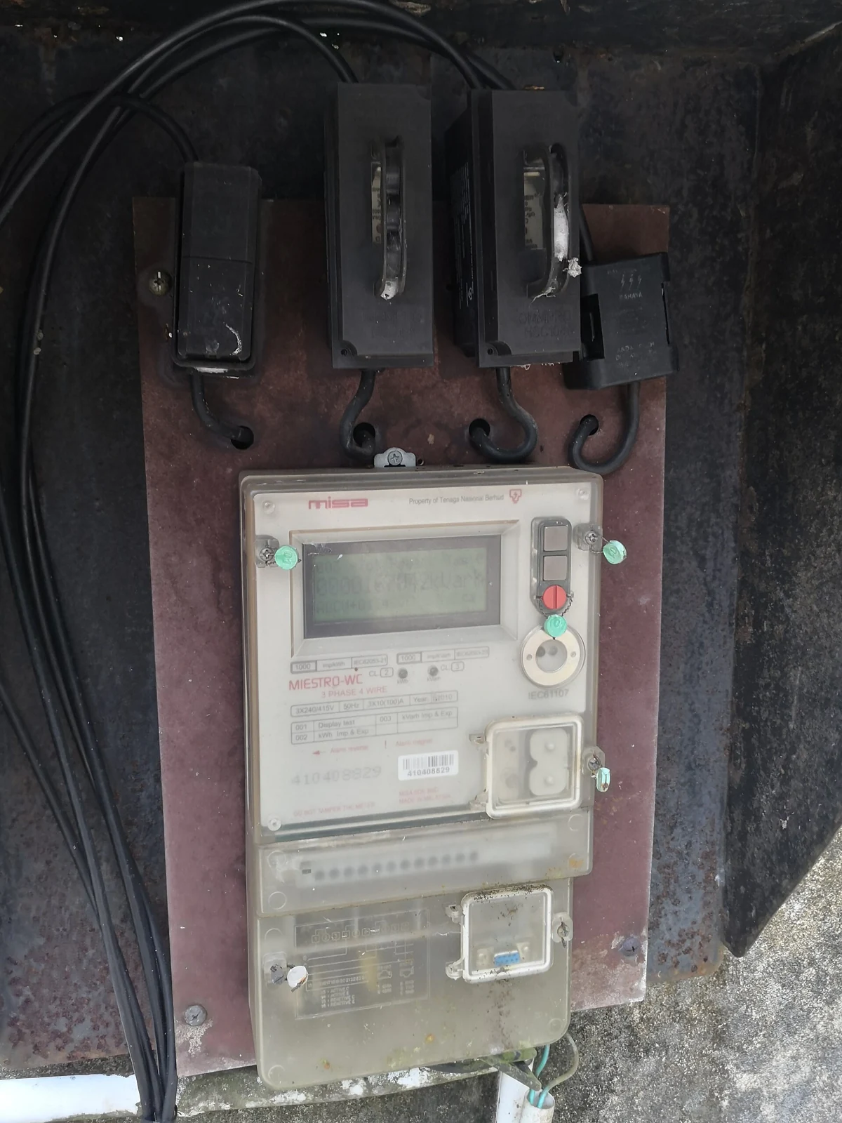 Digital electricity meters in Malaysia; archival illustration of energy measurement