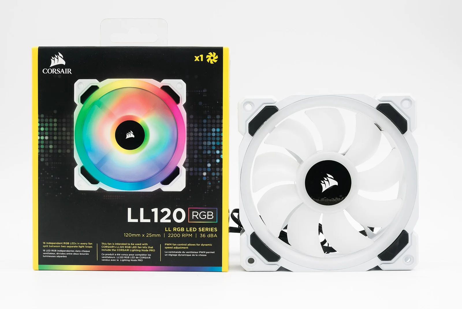Ventilador Corsair LL120; archivo ilustrativo, no hardware Hammer BC08